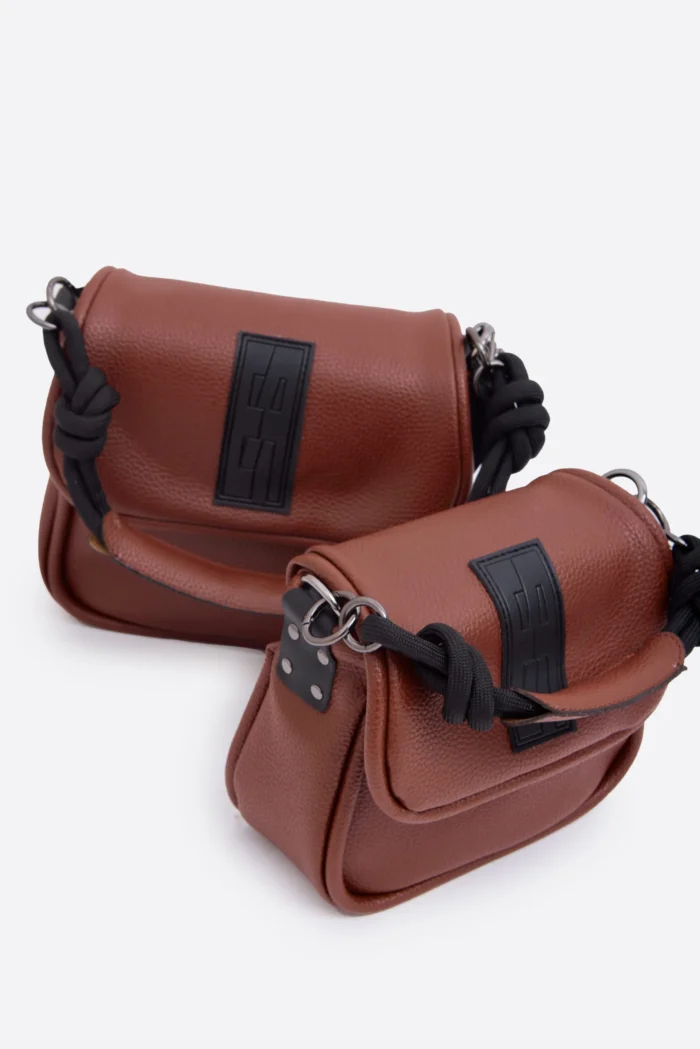 Messenger Combo Shoulder Bag S Brown - Image 6