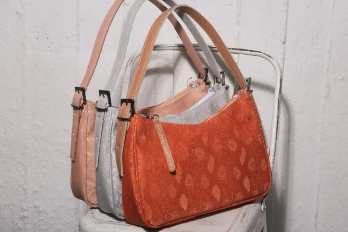 Vintage Baguette Snake Pattern Peach - Image 4