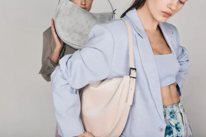 Moon Baguette Bag Ροζ - Image 3