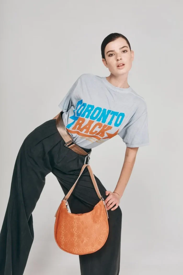 Moon Baguette Snake Pattern Peach - Image 3