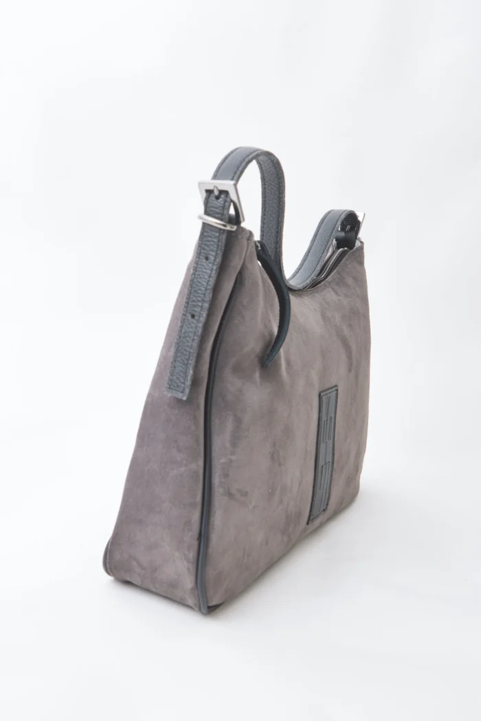 Vintage Baguette Bag Γκρι Xl - Image 2