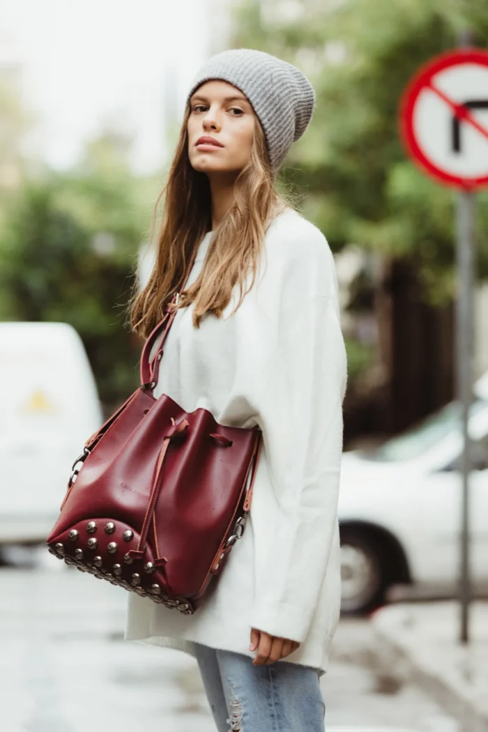 Fresh Pouch Bag Μπορντω - Image 5