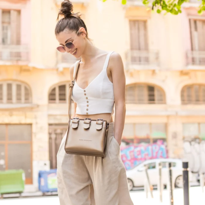 Wild Crossbody Τσάντα Χιαστι Gold - Image 4