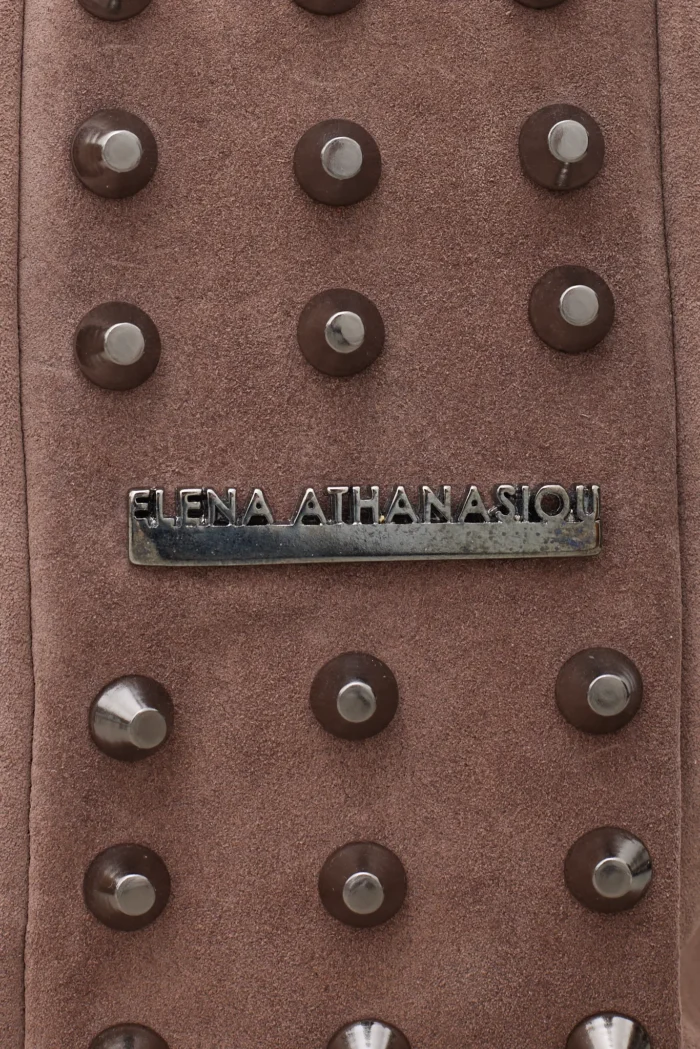 Bling Suede Pouch Bag Κακάο - Image 2