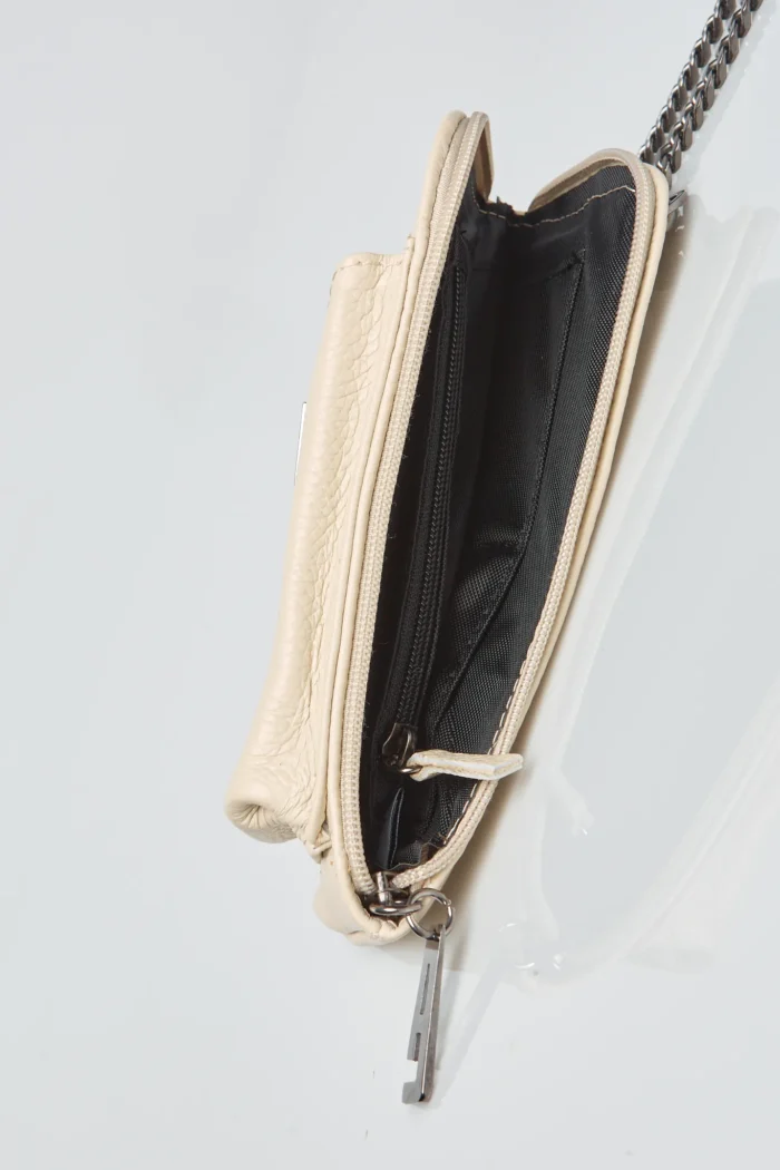 Chain Wallet Phone Bag Μπεζ - Image 7