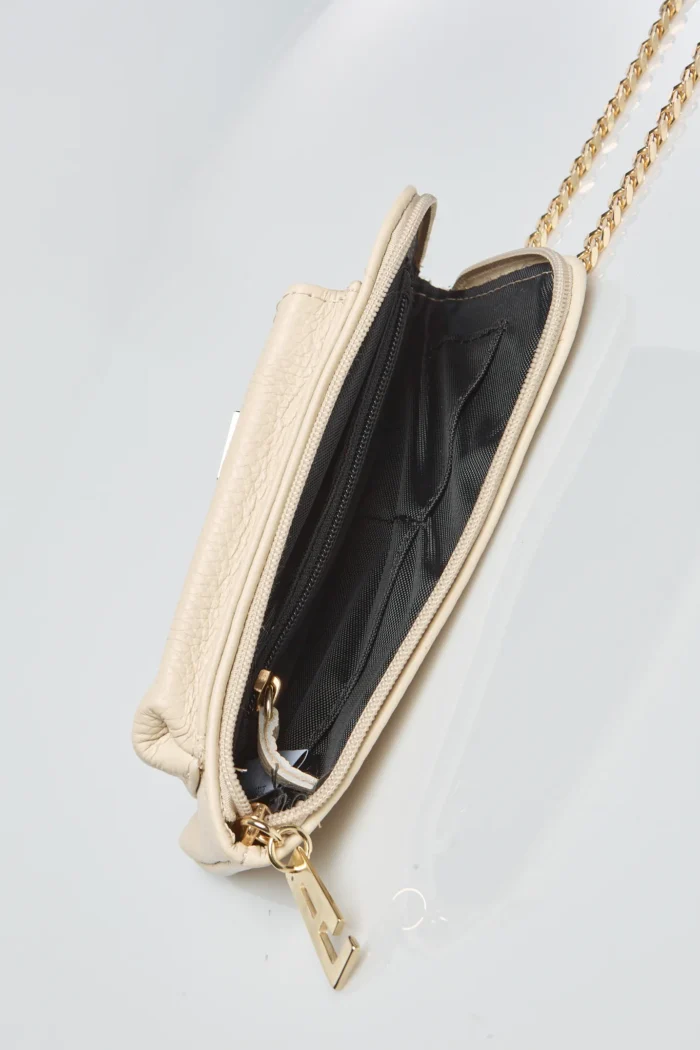 Chain Wallet Phone Bag Μπεζ - Image 8