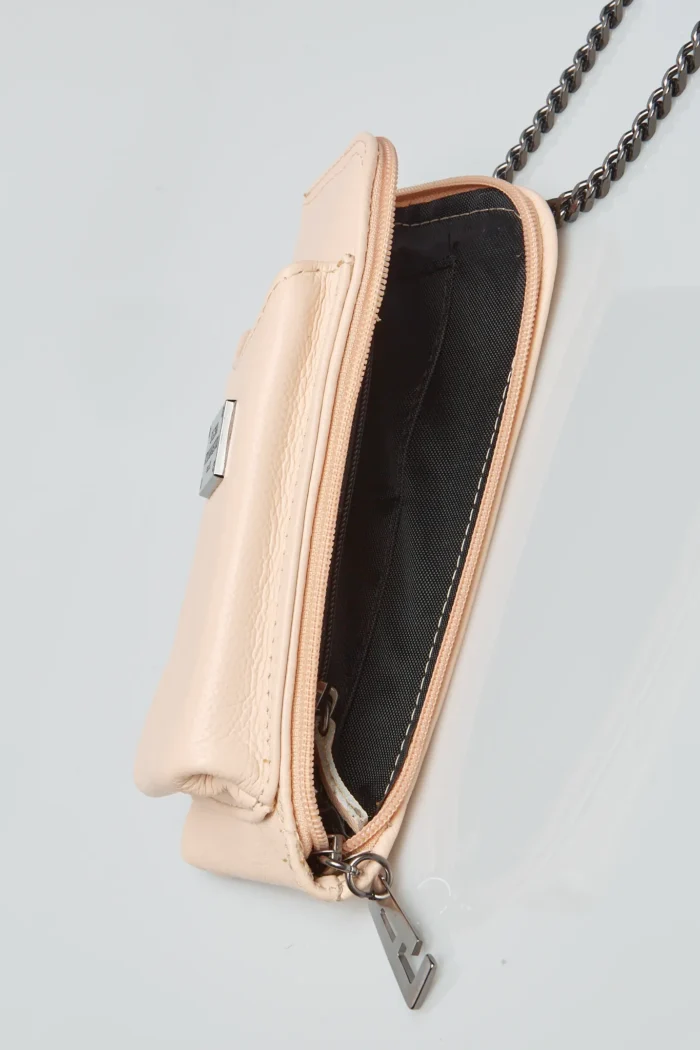 Chain Wallet Phone Bag Μπεζ - Image 6