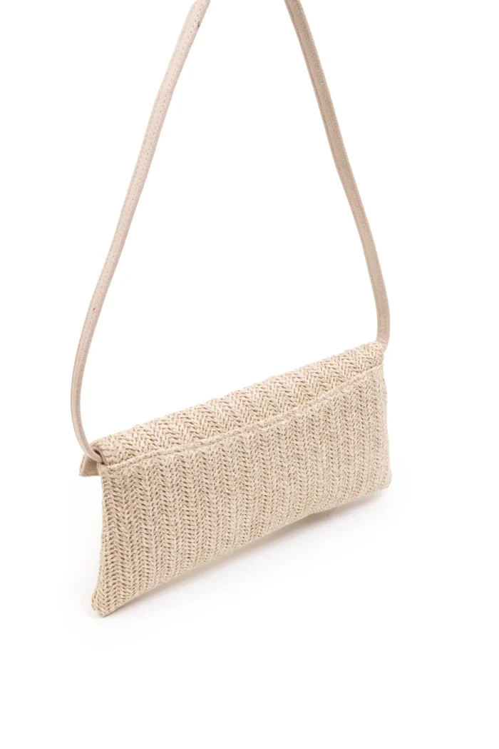 Cap Straw τσαντα εξοδου Μπεζ - Image 6