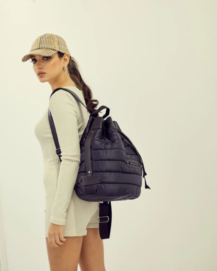 Puffer Backpack Black - Image 4