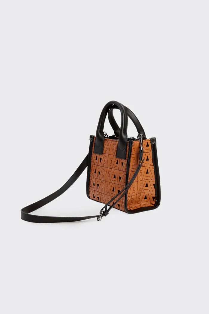 Mini Ea Tote & Shopper Bag Κονιάκ - Image 3
