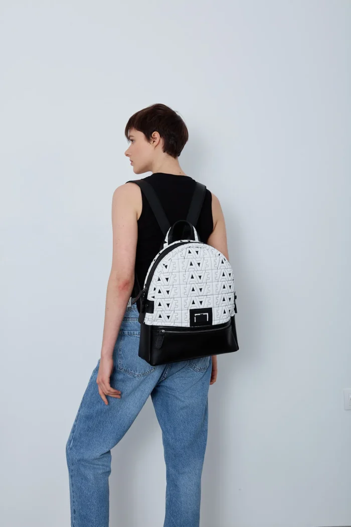 Logo Backpack Γυναικείο Λευκό Large - Image 6