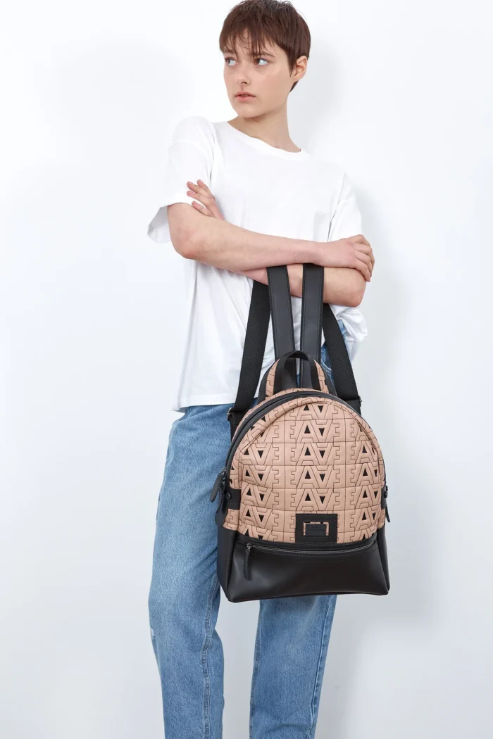 Logo Backpack Γυναικείο Μπεζ Large - Image 5