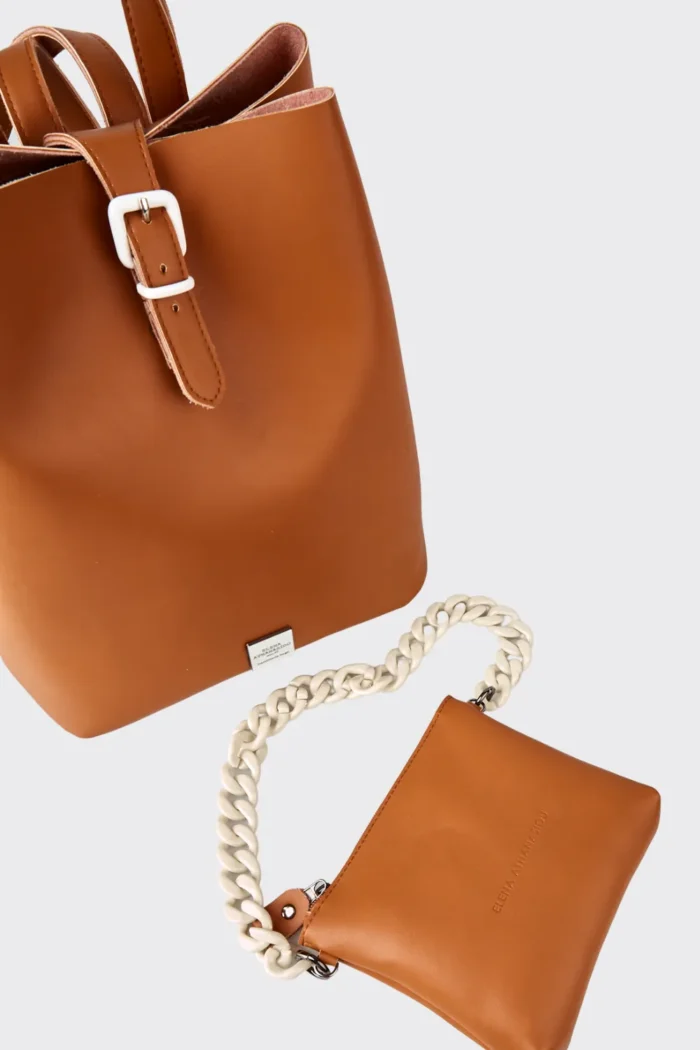 Chain Backpack Cognac - Image 5