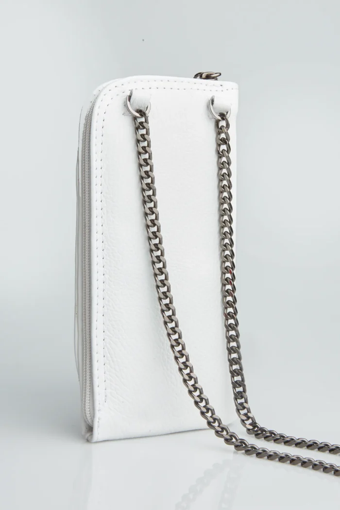 Chain Wallet Phone Bag Λευκό - Image 8