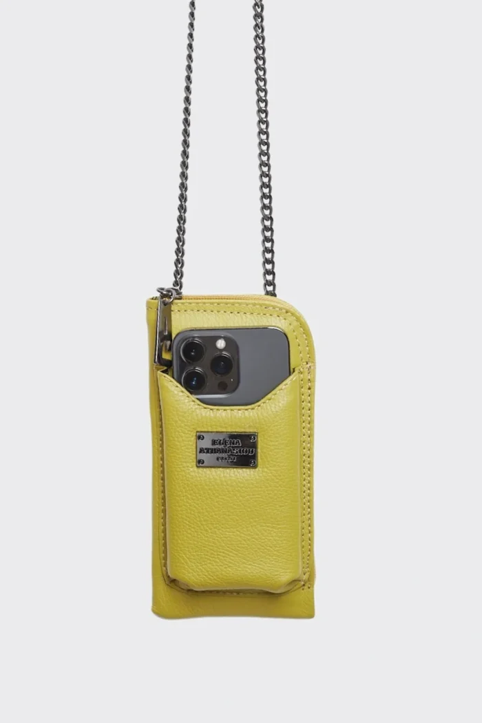 Chain Wallet Phone Bag Lime - Image 2