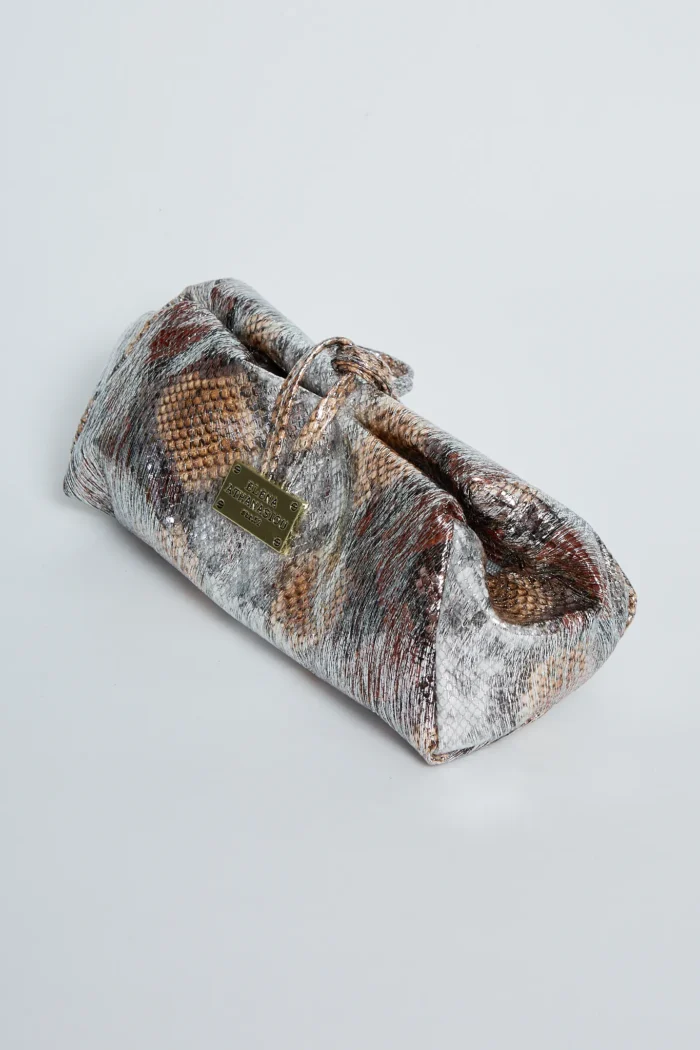 Shiny Snake Pattern Lunchbag Havana - Image 2