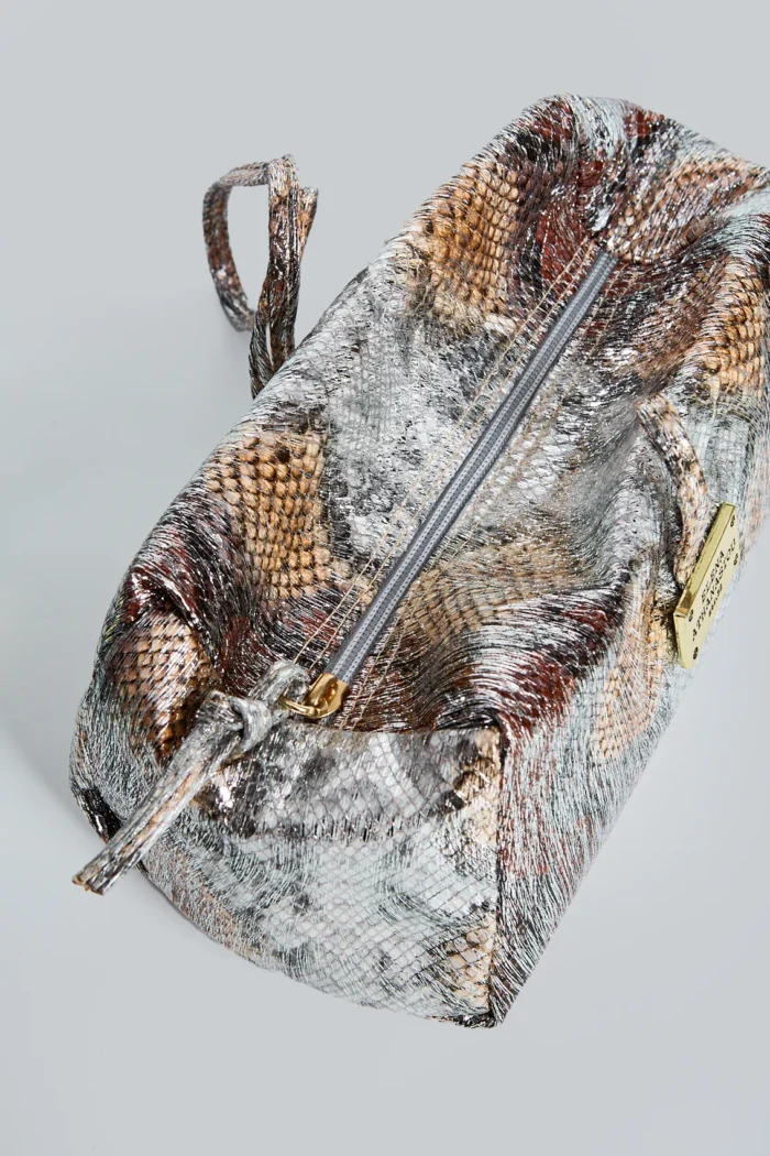 Shiny Snake Pattern Lunchbag Havana - Image 4