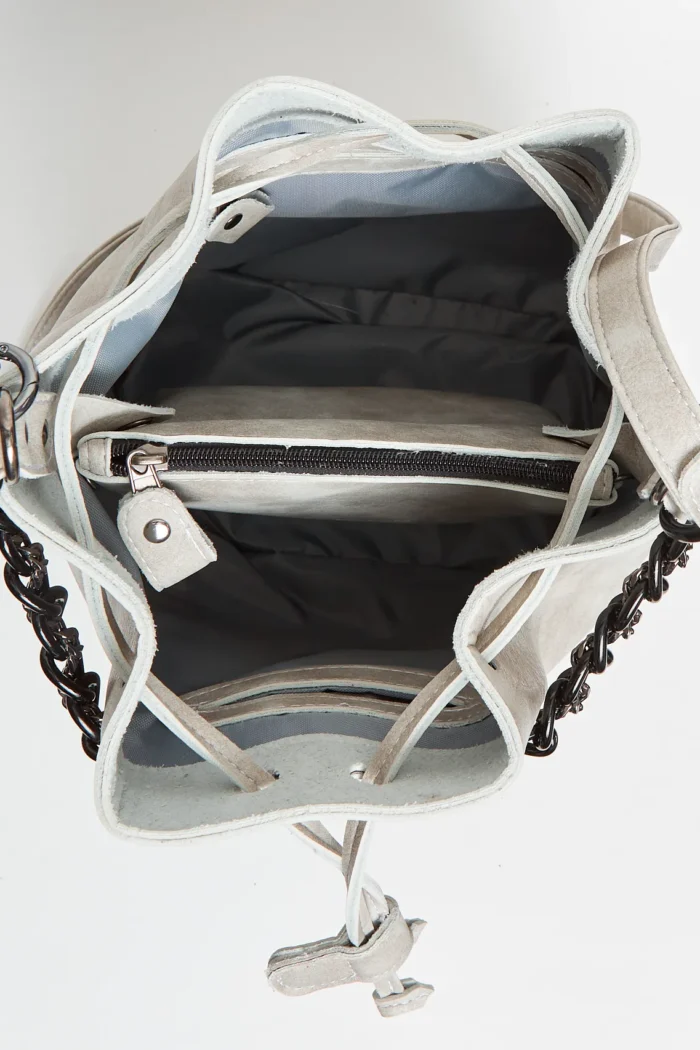 Retro Chain Pouch Bag Γκρί - Image 4