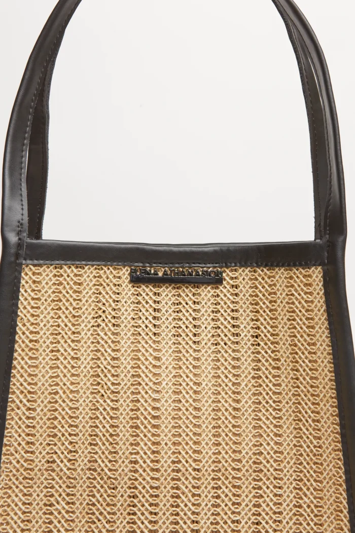 Natural Straw tote & shopper bag Μπεζ - Image 3