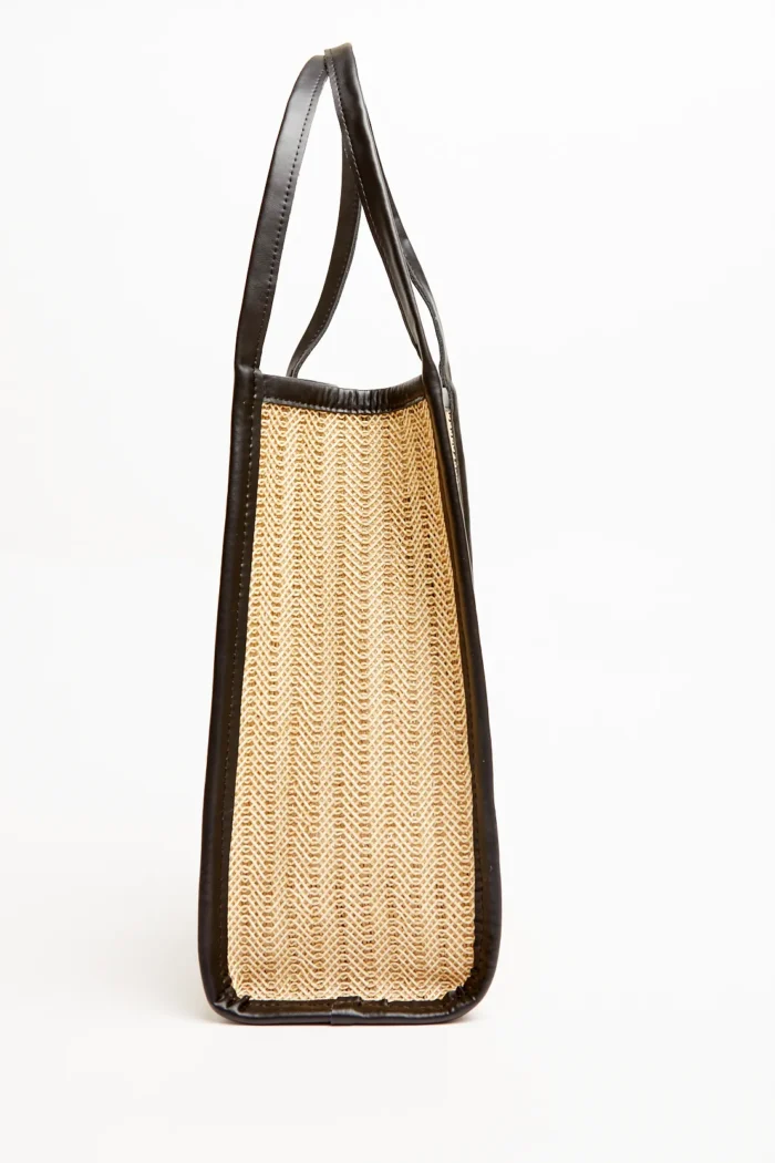 Natural Straw tote & shopper bag Μπεζ - Image 4