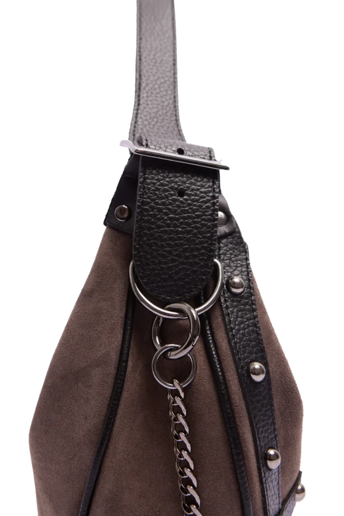 Hype  Suede Baguette bag  Cacao - Image 5