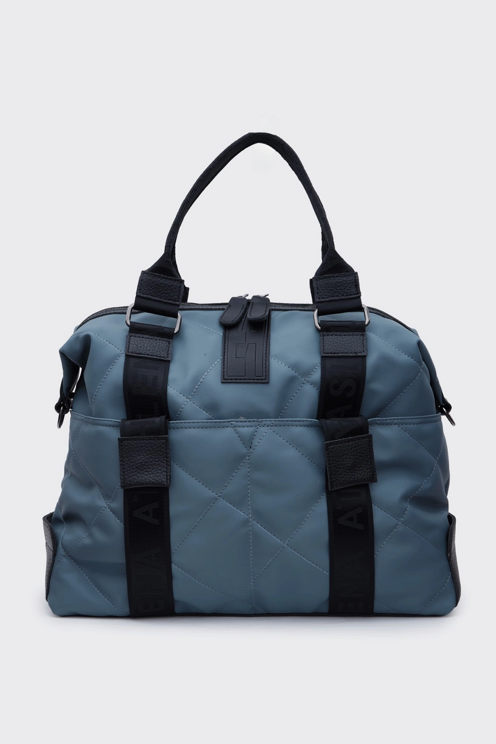 27.webp Weekend Nylon Τσάντα Χειρος Πετρολ Xl - Image 1