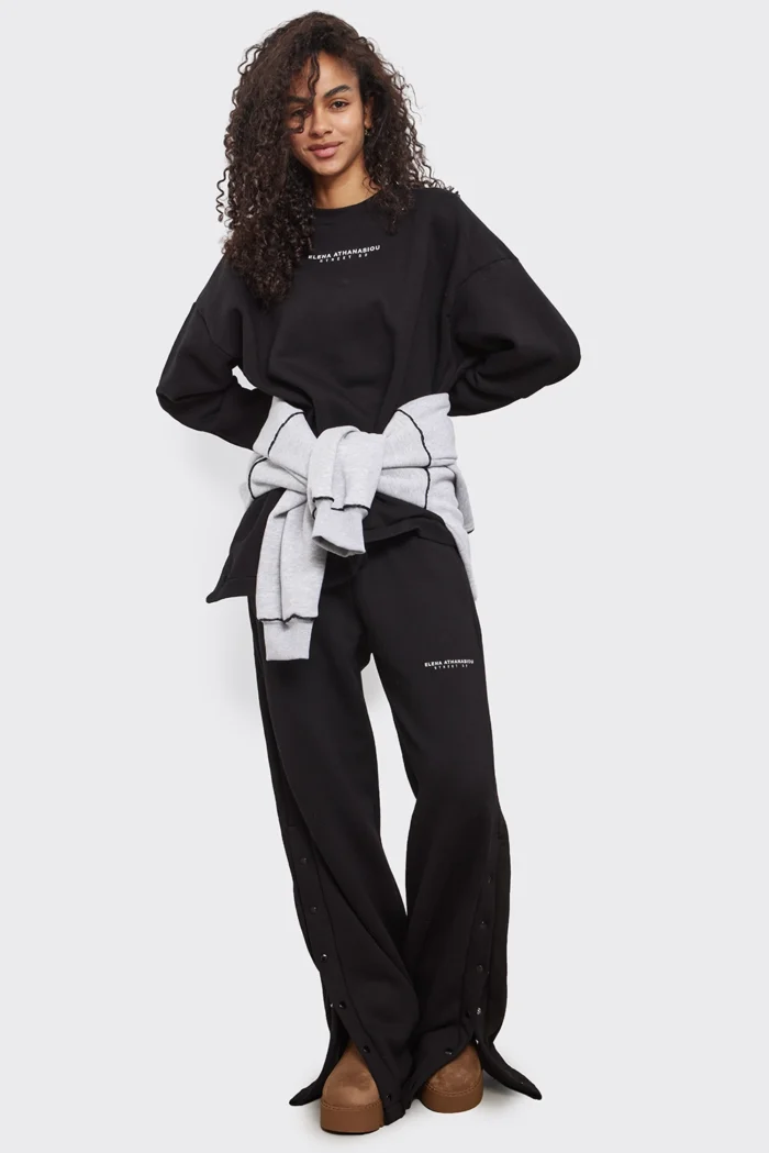 Essential Sweatshirt Apparel Μαυρο - Image 4