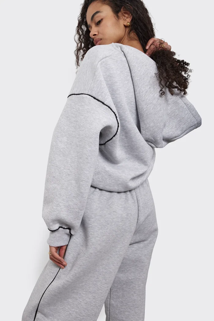 Essential Hoodie Apparel Γκρι - Image 3