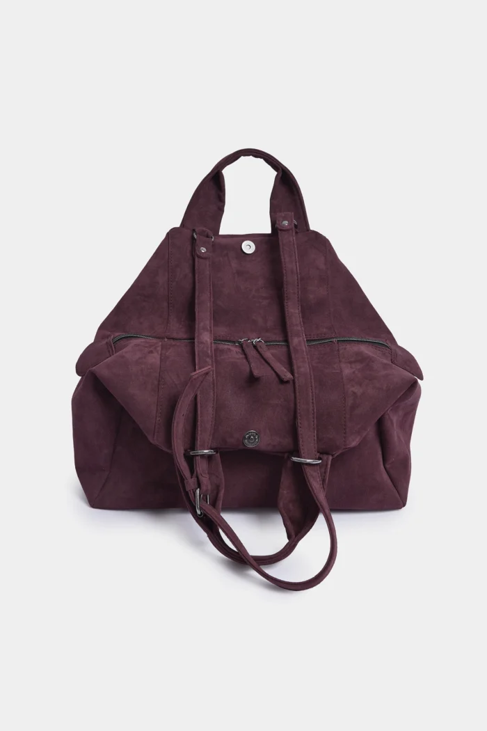 Bubble Bag Suede Τσάντα Χειρος Μπορντω Large - Image 3