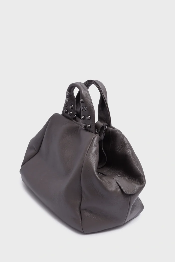 Bubble Bag Τσάντα Χειρος Γκρι LARGE - Image 2