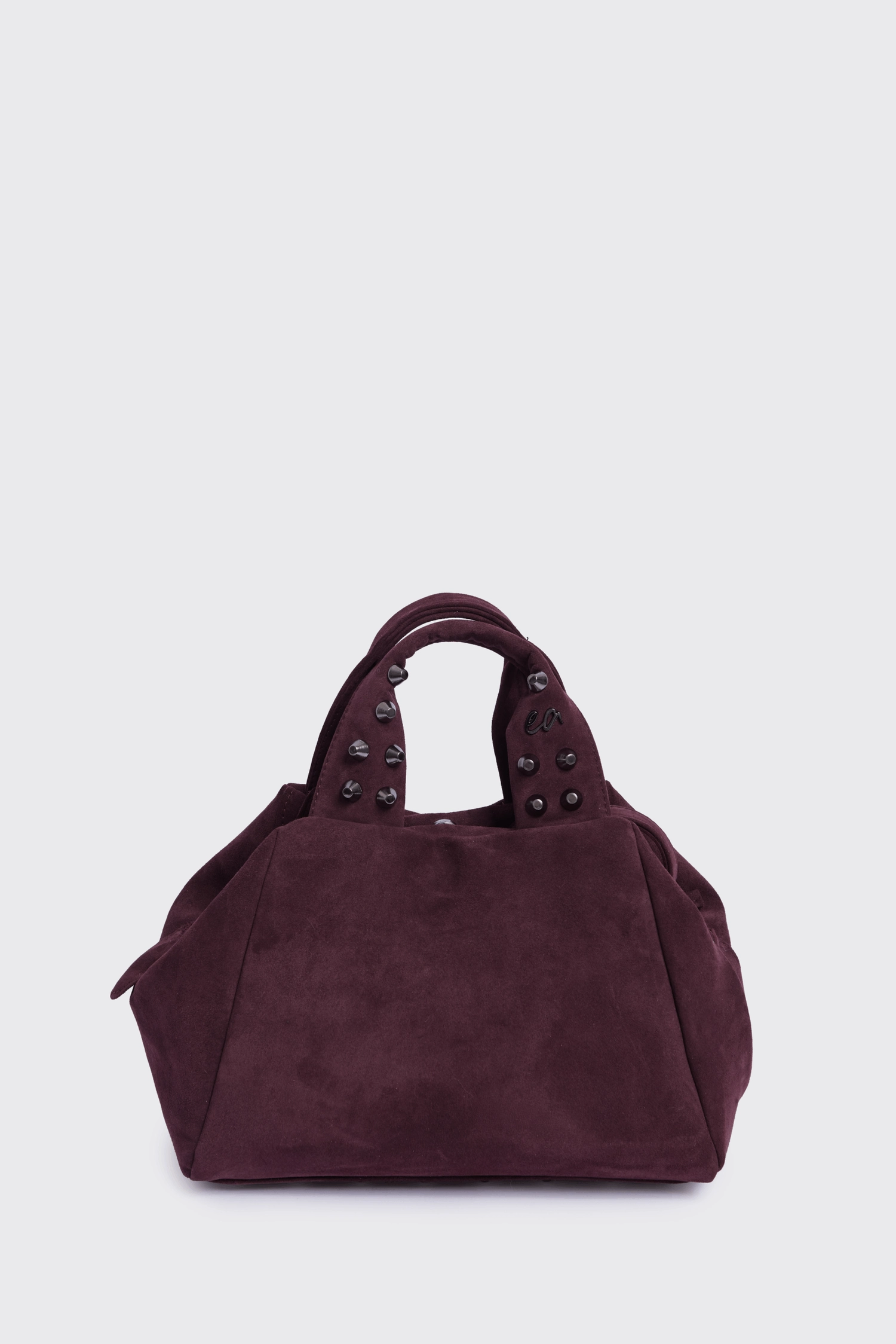 bubble-front-8-1-scaled-1.webp Bubble Bag Suede Τσάντα Χειρος Μπορντω Small - Image 1