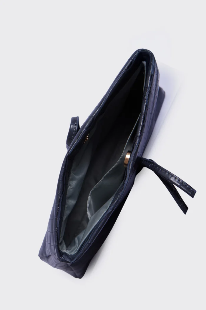 Lunchbag Downtown Croco Τσάντα Εξοδου Μπλε - Image 4