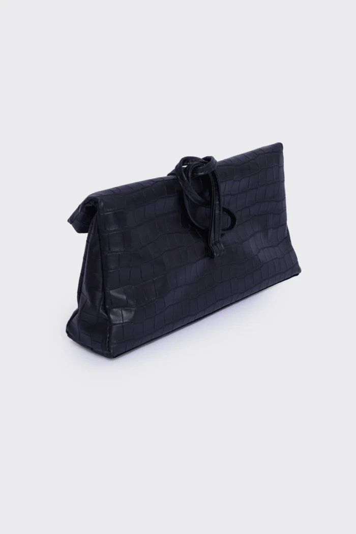 Lunchbag Downtown Croco Τσάντα Εξοδου Μπλε - Image 3