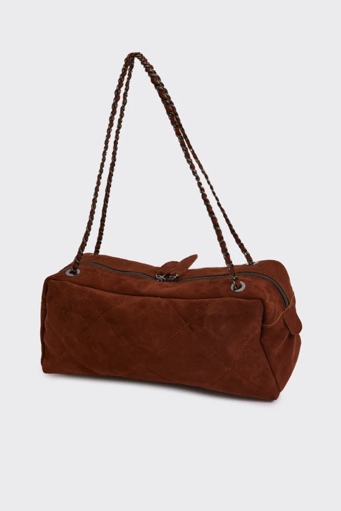 Silhouette Chain Τσάντα Ώμου Καμελ Large - Image 6