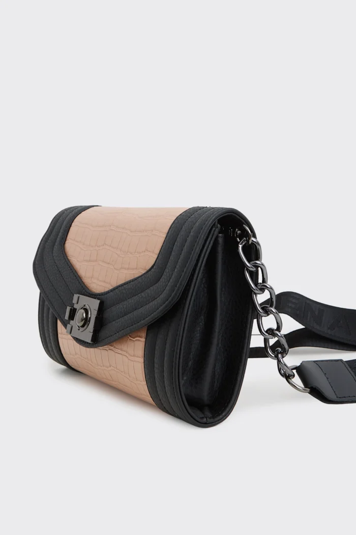 Streetline Croco τσαντα  Χιαστί Nude - Image 2