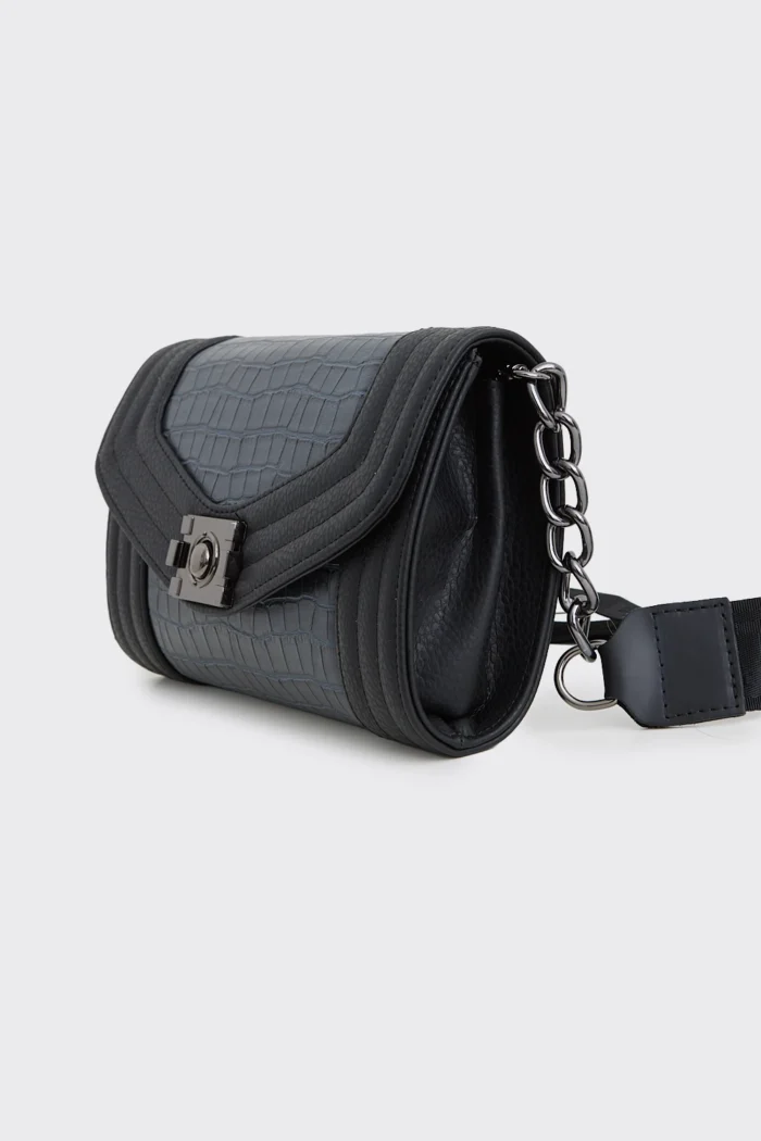 Streetline Croco τσαντα Χιαστί Μπλε - Image 2