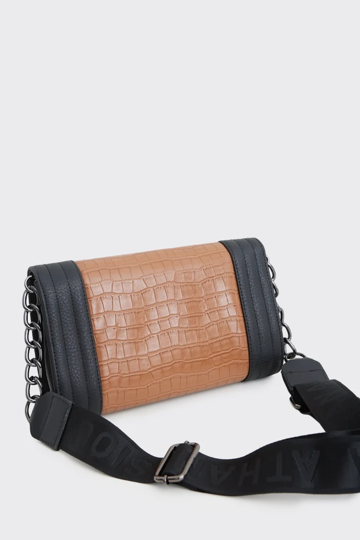 Streetline Croco τσαντα Χιαστί Κονιακ - Image 4