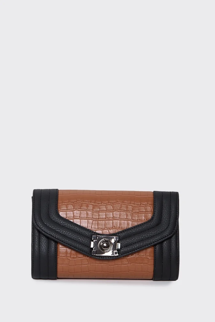 Streetline Croco τσαντα Χιαστί Κονιακ - Image 3