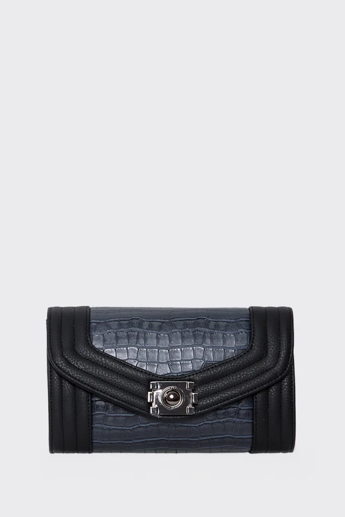 Streetline Croco τσαντα Χιαστί Μπλε - Image 3