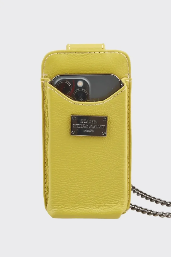 Chain Phone Bag Lime - Image 4