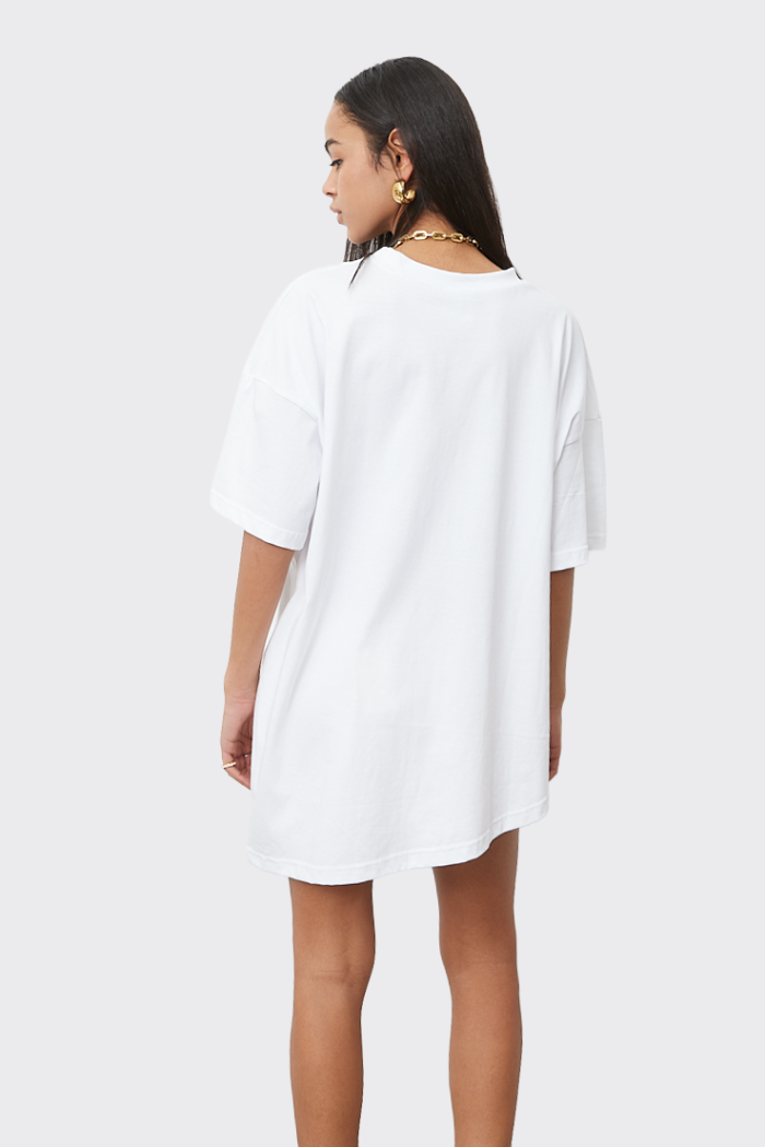 Essential t-shirt Ασύμετρο Λευκό - Image 3