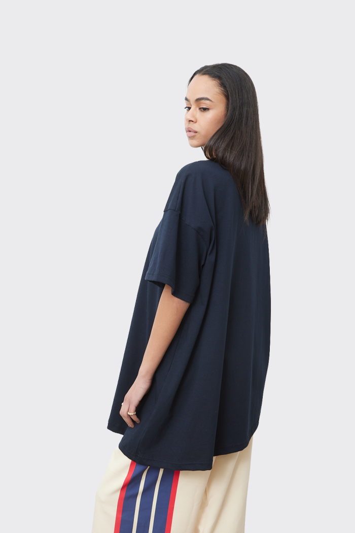 Essential t-shirt Ασύμετρο Navy - Image 2