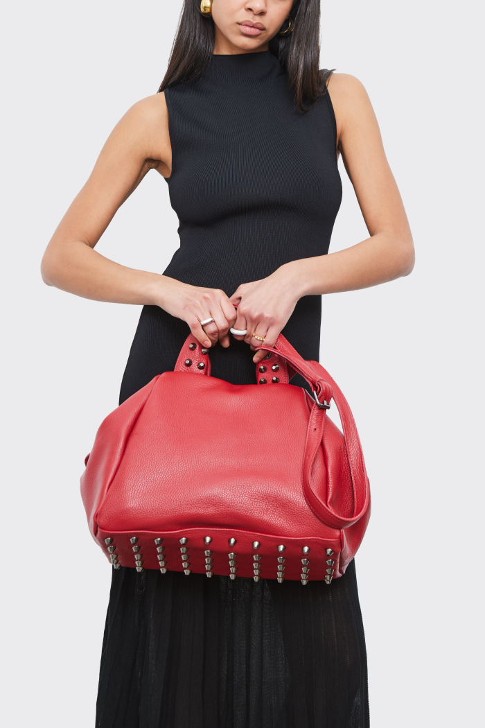 Bubble Bag Τσαντα Χειροσ Κοκκινη Large - Image 2