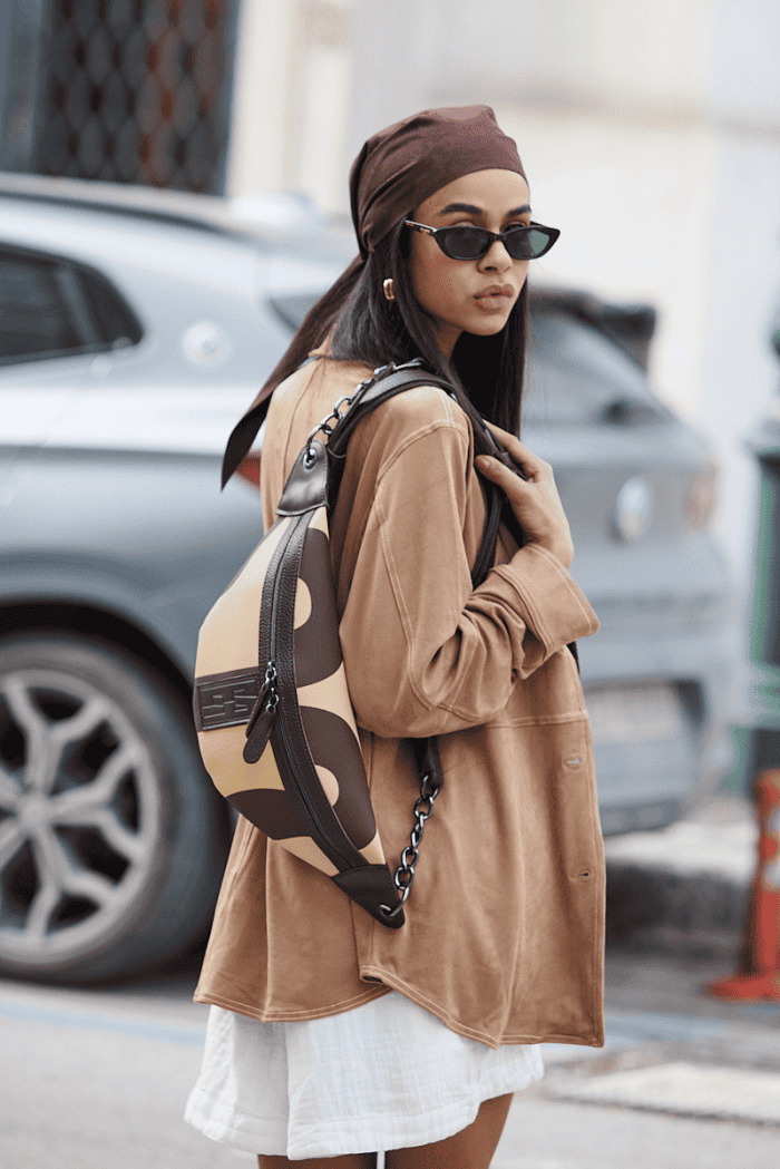 Body Bag EA  Logo Τσάντα Χιαστί Vanilla Small - Image 2